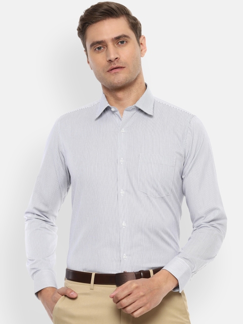 

Van Heusen Men Grey Slim Fit Striped Formal Shirt
