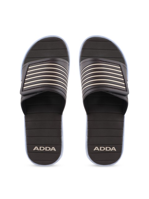 

Adda Men Brown Self Design Sliders