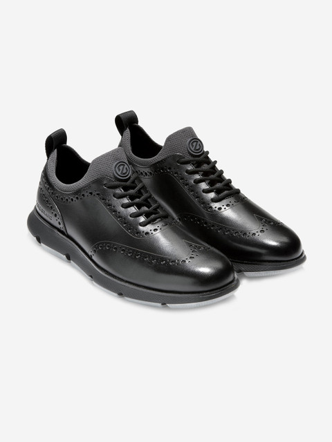 

Cole Haan Men Black Leather Brogues
