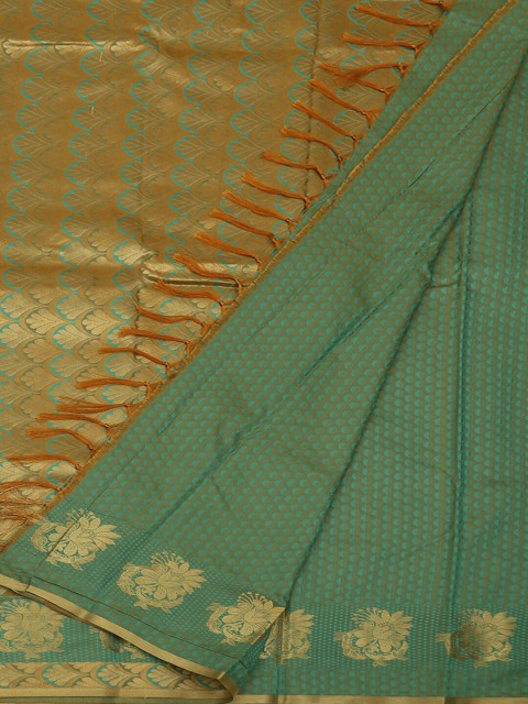 

Pothys Sea Green Printed Art Silk Saree
