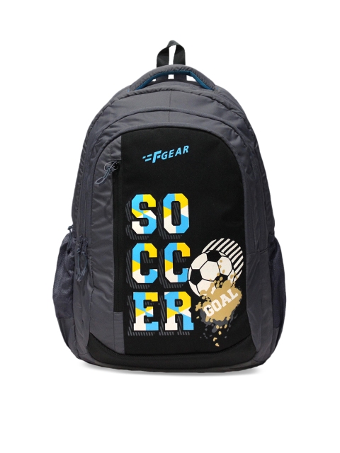 

F Gear Unisex Grey Graphic Backpack