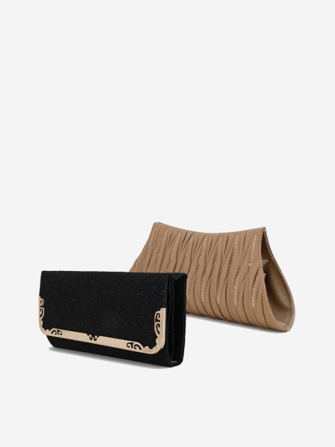 

Element Cart Pack of 2 Solid Clutches, Black