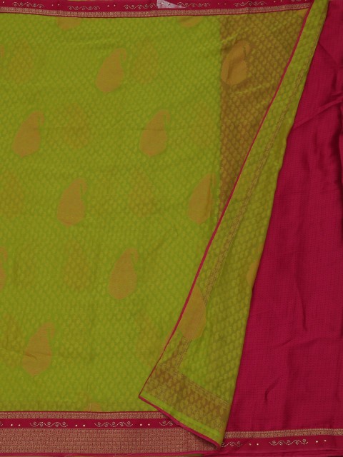 

Pothys Green Woven Design Poly Georgette Saree