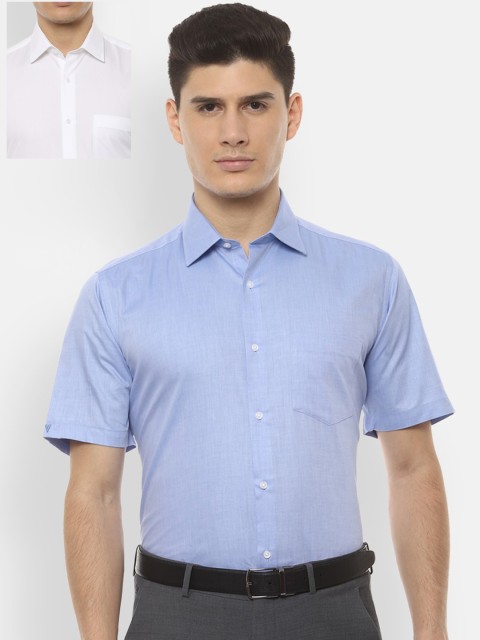 

Van Heusen Men White Regular Fit Solid Formal Shirt