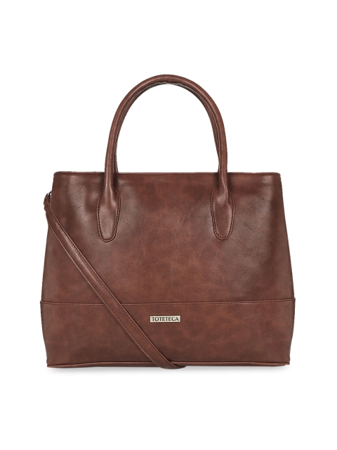 

Toteteca Brown Solid Handheld Bag