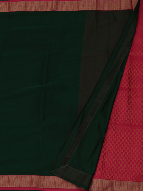 

Pothys Green & Magenta Poly Georgette Woven Design Saree