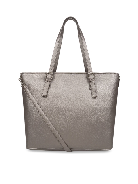 

Toteteca Gunmetal-Toned Solid Tote Bag, Metallic