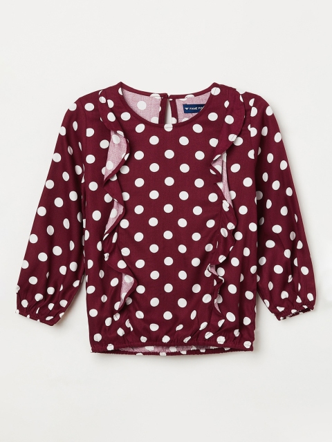 

Fame Forever by Lifestyle Girls Maroon Printed Top