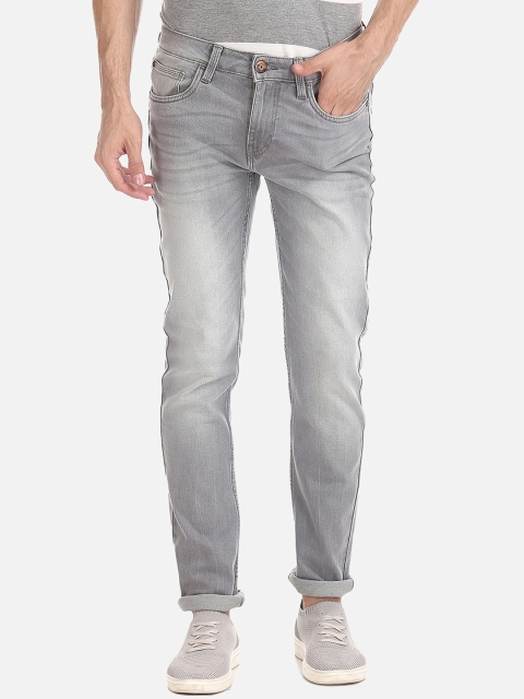 

Cherokee Men Grey Slim Fit Low-Rise Low Distress Jeans