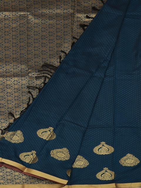 

Pothys Blue & Gold-Toned Art Silk Woven Design Saree