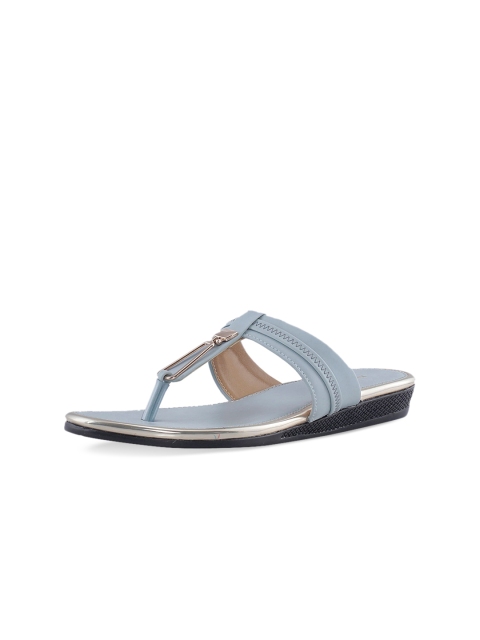 

Khadims Women Blue Solid Sandals