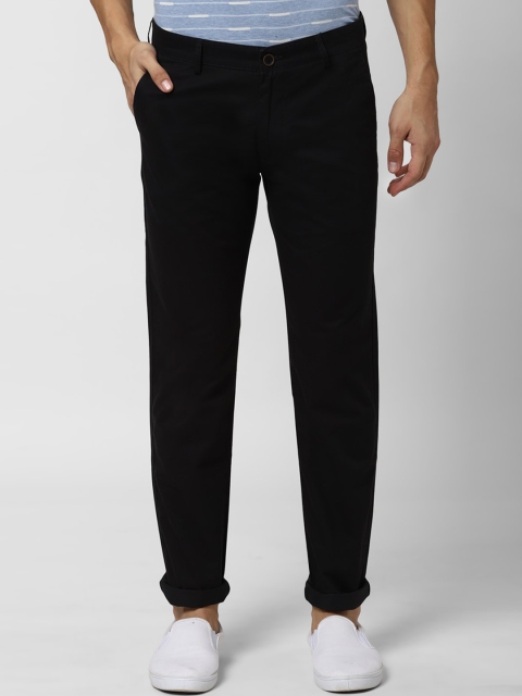

Peter England Casuals Men Black Slim Fit Solid Chinos
