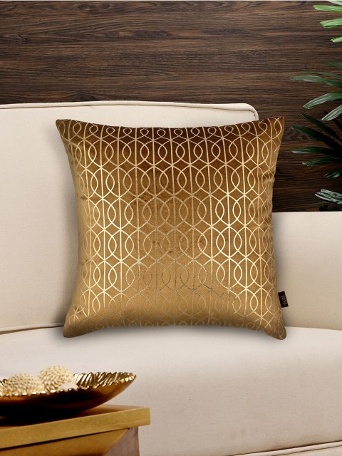 

Pure Home and Living Gold Printed Cushion Cover