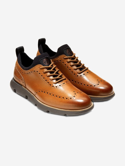 

Cole Haan Men Tan Brown Brogues
