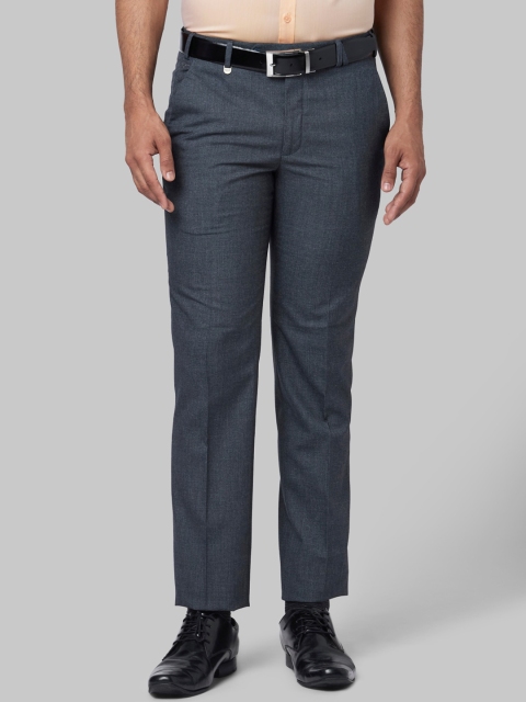 

Park Avenue Men Blue Skinny Fit Solid Formal Trousers