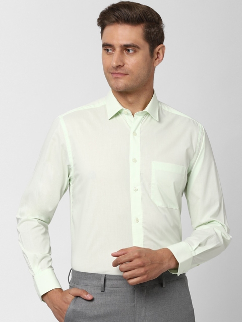 

Peter England Men Green Regular Fit Solid Formal Shirt