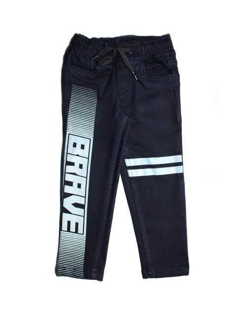 

KiddoPanti Boys Blue Regular Fit Mid-Rise Low Distress Jeans
