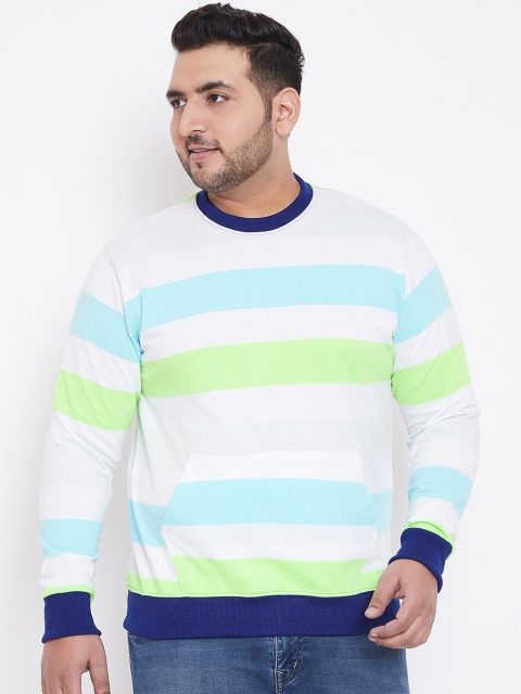 

bigbanana Men Multicoloured Striped Sweatshirt, Multi