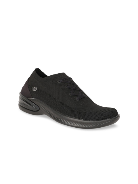 

Naturalizer Women Black Woven Design Textile Mid-Top Sneakers