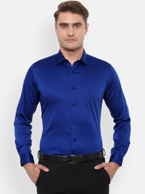 

Van Heusen Men Blue Slim Fit Solid Formal Shirt