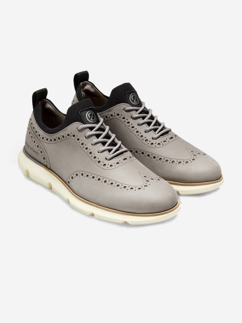 

Cole Haan Men Grey Leather Brogues