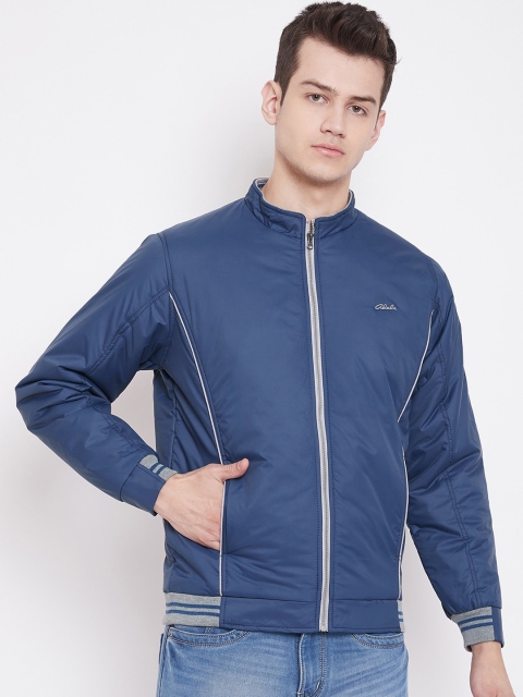 

Adobe Men Blue Solid Lightweight Bomber