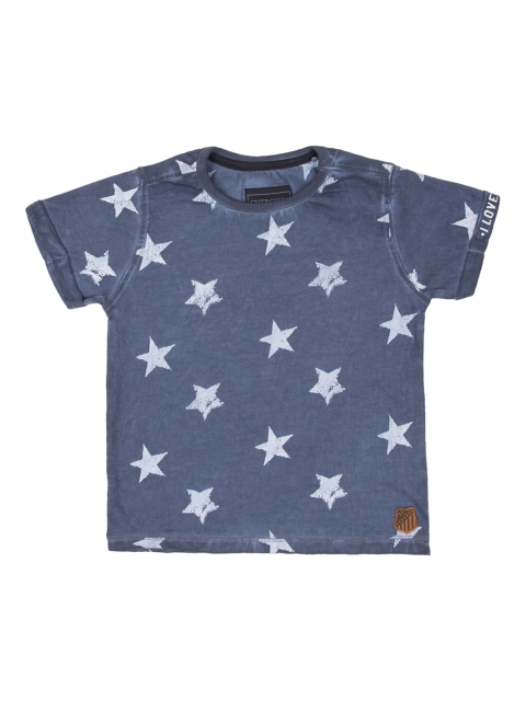 

Cherokee Boys Blue Printed Round Neck T-shirt