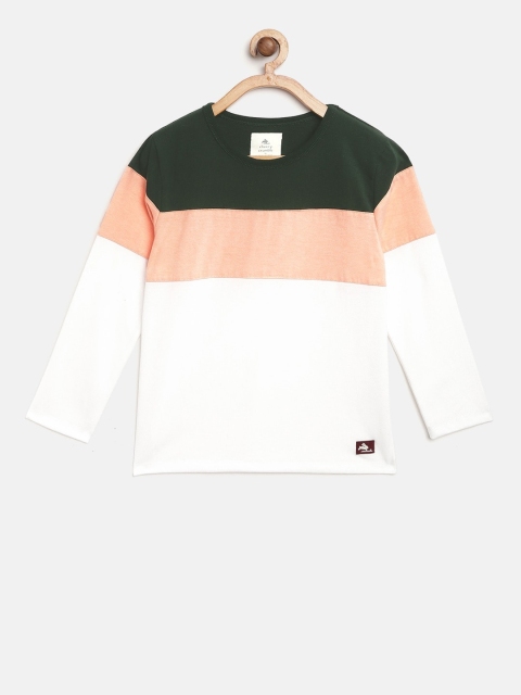 

Cherry Crumble Unisex Kids Multicoloured Colourblocked V-Neck T-shirt, Multi