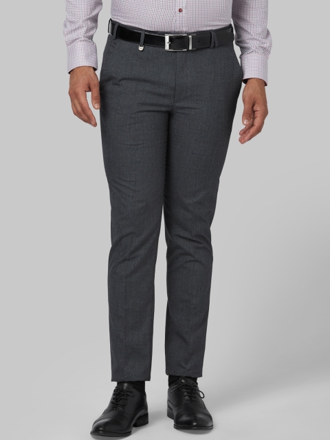 

Park Avenue Men Grey Slim Fit Solid Formal Trousers