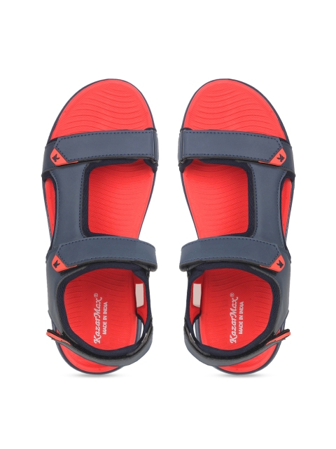 

KazarMax Men Red & Grey Sports Sandals