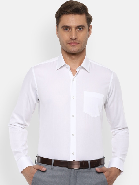 

Van Heusen Men White Slim Fit Solid Formal Shirt