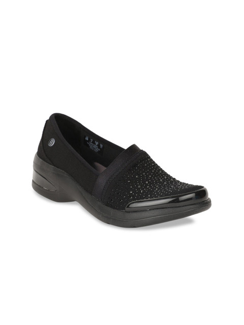 

Naturalizer Women Black Woven Design Slip-On Sneakers