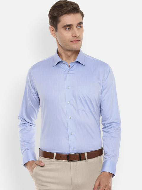 

Van Heusen Men Blue Slim Fit Solid Formal Shirt
