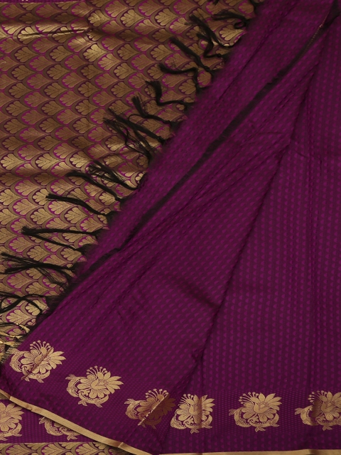 

Pothys Violet Woven Design Art Silk Saree
