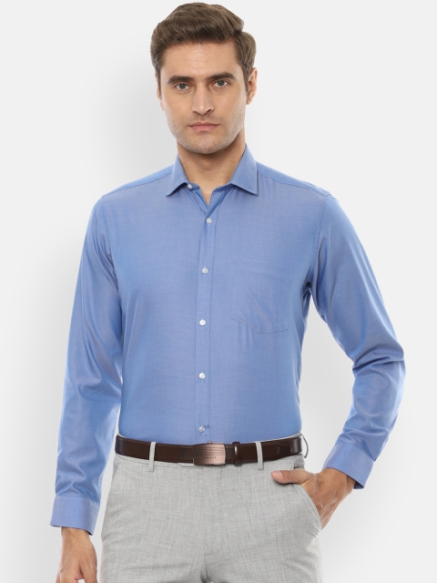 

Van Heusen Men Blue Slim Fit Solid Formal Shirt
