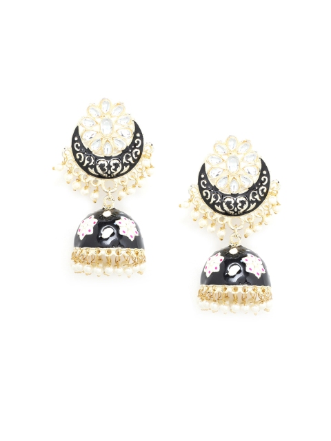 

Kairi Black & White Crescent Shaped Drop Earrings