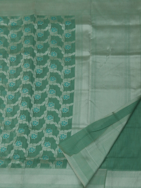 Pothys Green Solid Saree