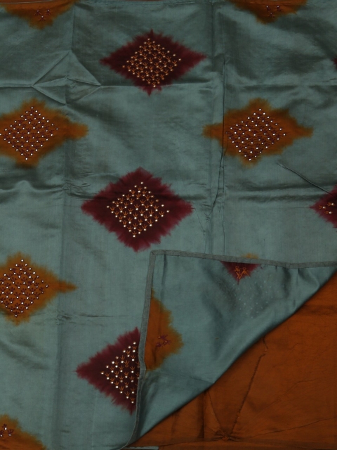 

Pothys Grey Woven Design Jute Silk Saree