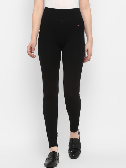 

FOSH Women Black Solid Slim Fit Jeggings