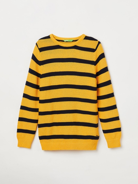 

Bossini Boys Mustard Striped Sweater