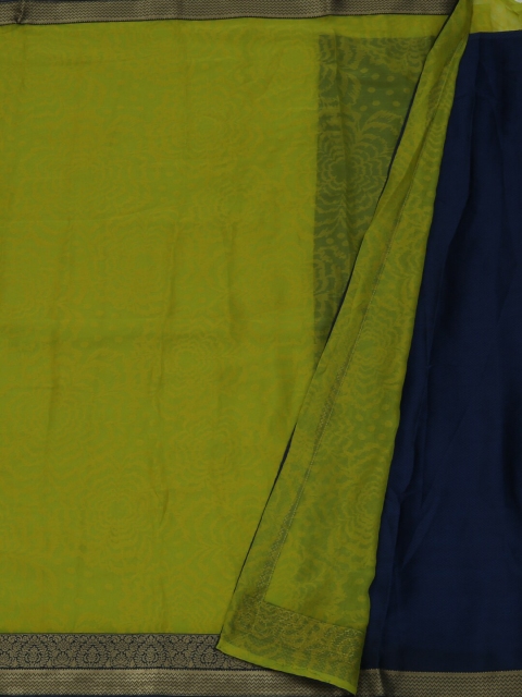 

Pothys Green Printed Poly Georgette Saree