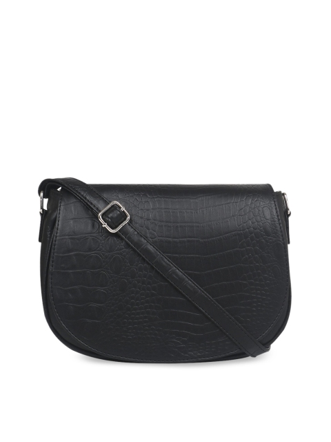 Toteteca Black Textured Sling Bag