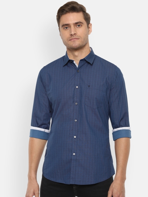 

Van Heusen Sport Men Blue Slim Fit Striped Casual Shirt