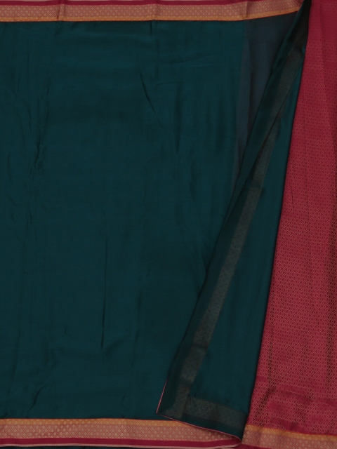 

Pothys Green & Pink Poly Georgette Solid Saree