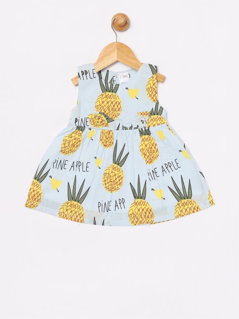 

NAUTI KIDZ Girls Blue Printed A-Line Dress
