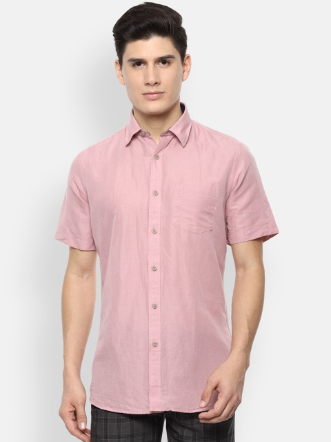 Van Heusen Sport Men Pink Slim Fit Solid Casual Shirt