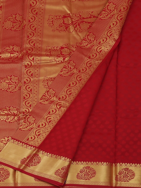 

Pothys Red Woven Design Art Silk Saree