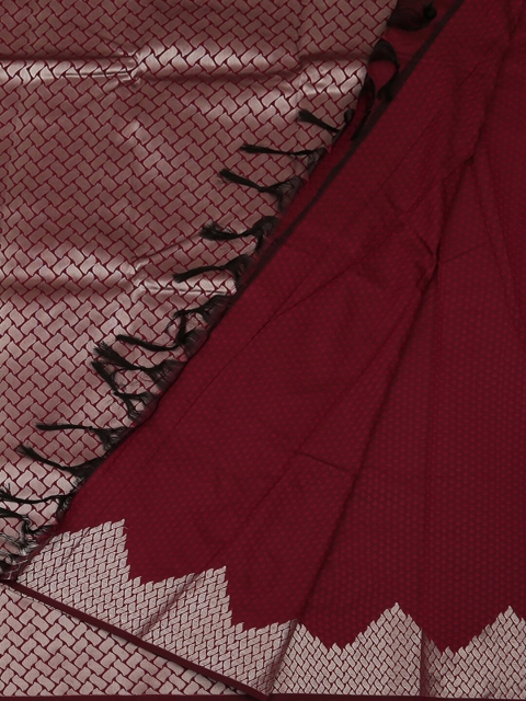 

Pothys Magenta Woven Design Art Silk Saree