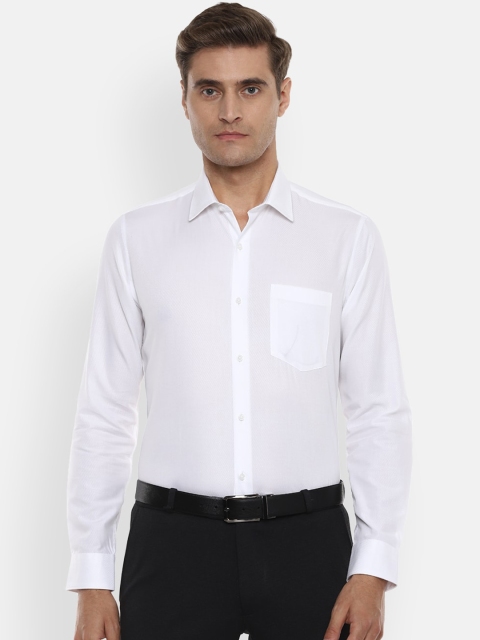 

Van Heusen Men White Slim Fit Striped Formal Shirt