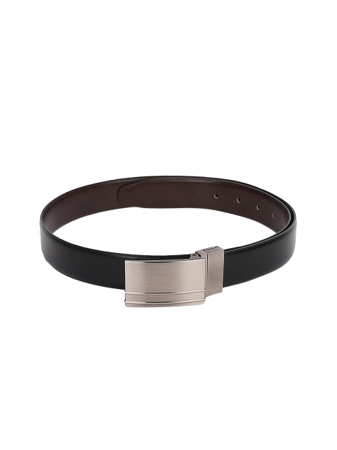 

CRUSSET Men Black Solid Leather Belt
